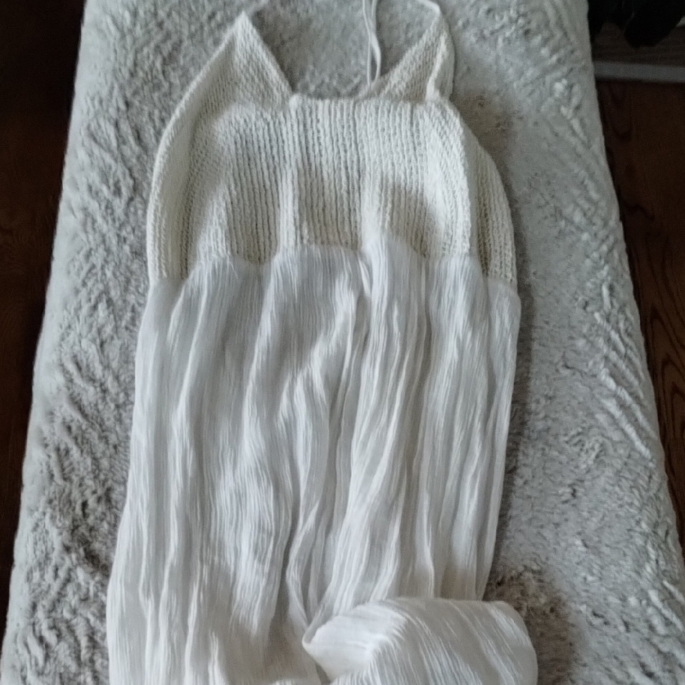 Say What? White Dress with Crochet Detail - Picture 12 of 14